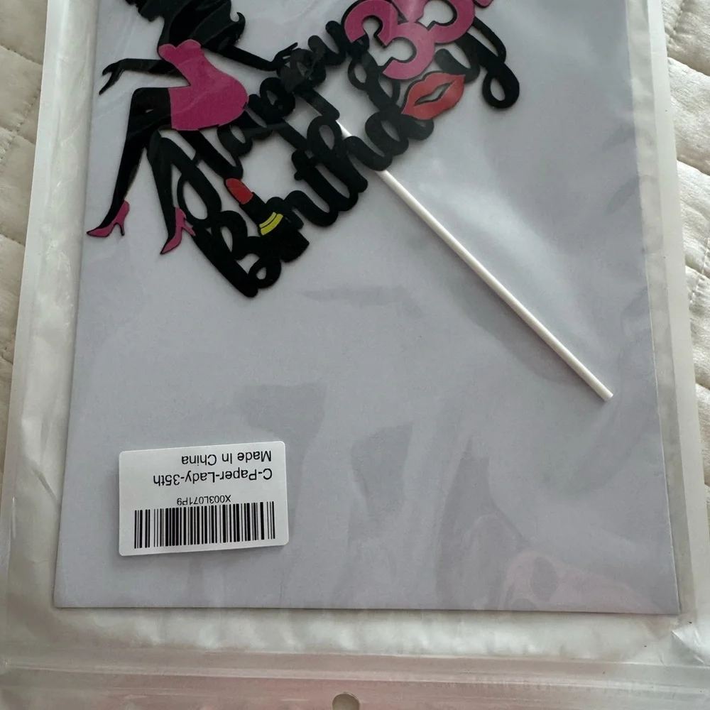 35th Birthday Pink Party Decoration Set